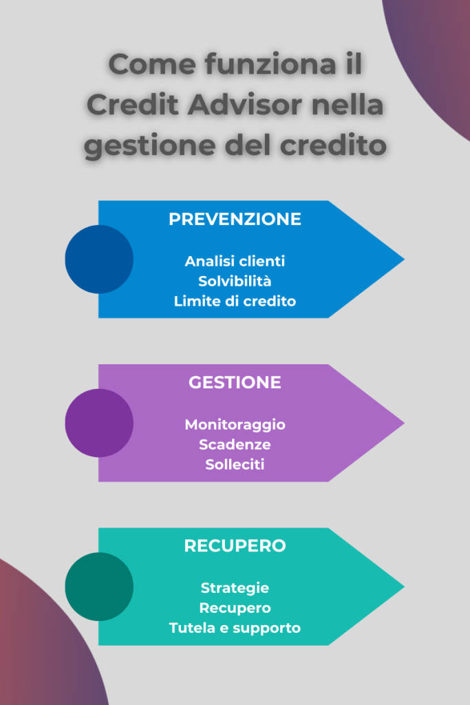 processo credit advisor prevenzione gestione recupero crediti aziendali